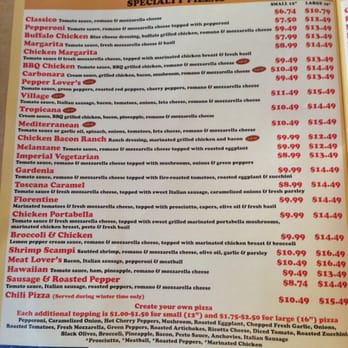 Gallo Nero - Menu for pizza - Italian Near Me - Peabody, Massachusetts