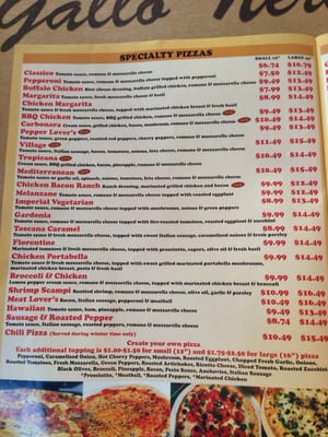 Menu photo 2 Gallo Nero Peabody, MA