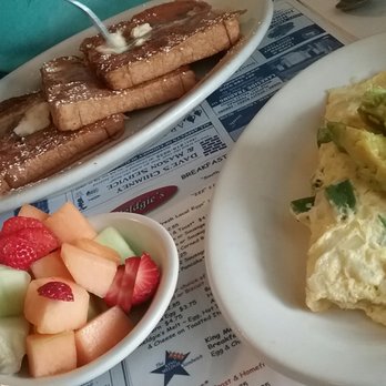Meldgie's Diner - French Toast, fruit and omelet - Breakfast & Brunch Near Me - Narragansett, Rhode Island Meldgie's Diner - French Toast, fruit and omelet - Breakfast & Brunch Near Me - Narragansett, Rhode Island