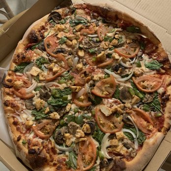 Prison Street Pizza - Veggie pizza added chicken - Pizza Near Me - Lahaina, Hawaii Prison Street Pizza - Veggie pizza added chicken - Pizza Near Me - Lahaina, Hawaii
