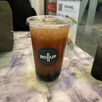 Rollup - Lemonade/Black Tea w/ Tapioca Pearls - Vietnamese Near Me - Milwaukee, Wisconsin Rollup - Lemonade/Black Tea w/ Tapioca Pearls - Vietnamese Near Me - Milwaukee, Wisconsin