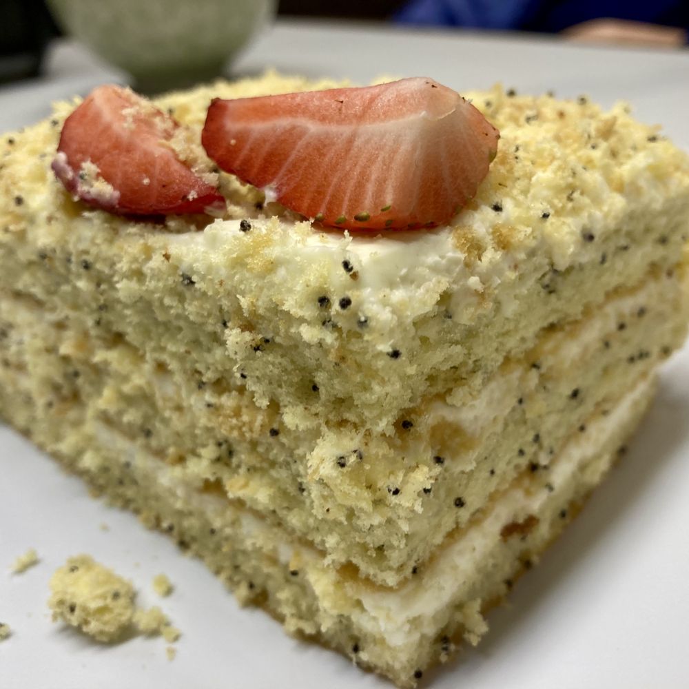 Arzan Cafe - Poppyseed milk cake! - Halal Near Me - Chicago, Illinois Arzan Cafe - Poppyseed milk cake! - Halal Near Me - Chicago, Illinois