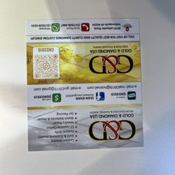 Gold And Diamond - Business cRd