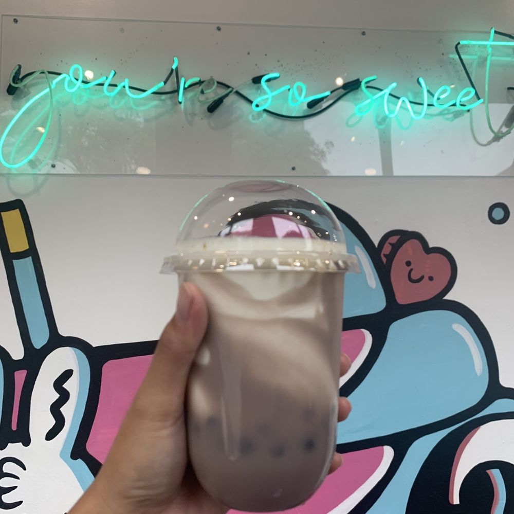 KURIMU - taro milk with boba and cheese foam - Bubble Tea Near Me - Chicago, Illinois KURIMU - taro milk with boba and cheese foam - Bubble Tea Near Me - Chicago, Illinois