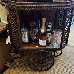 Sekula's Art Antiques & Design - Heywood Wakefield Bar Cart