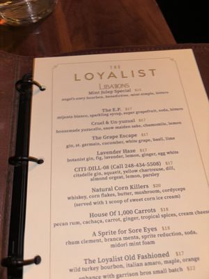 Menu photo 5 The Loyalist Chicago, IL Menu photo 5 The Loyalist Chicago, IL