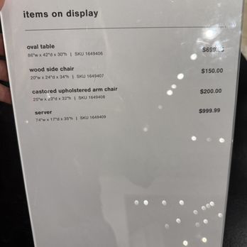 Ashley Store - Server in a whole other section of store with no marketing - Furniture Stores Near Me - Cutler Bay, Florida