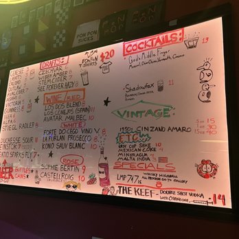 Pon Pon Bar - Menu Board - Pubs Near Me - Denver, Colorado
