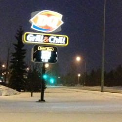 Sign on a cold snowy night in April!