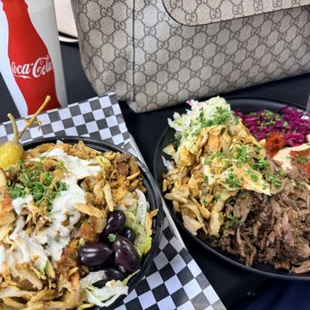 Pita Pockets - Chicken Greek Salad & Chicken and Beef Shawarma Plate - Middle Eastern Near Me - Northridge, California