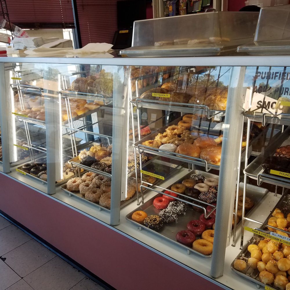 Donut Star - a variety of donuts in a display case - Donuts Near Me - Corona, California Donut Star - a variety of donuts in a display case - Donuts Near Me - Corona, California