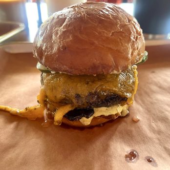 Owens & Hull - The bacon cheese brisket burger! - Barbeque Near Me - Mableton, Georgia Owens & Hull - The bacon cheese brisket burger! - Barbeque Near Me - Mableton, Georgia