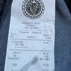 Receipt.