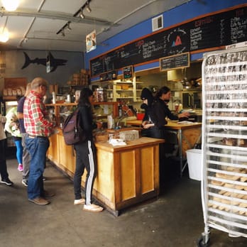 Devil's Teeth Baking Company - Inside panoramic. Always busy. ©@julieimagery - Bakeries Near Me - San Francisco, California