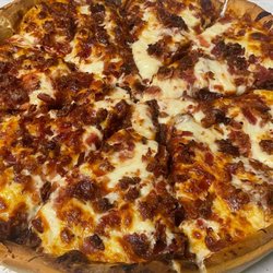 Nick & Bruno's Pizzeria - Deep Dish pizza with Bacon!