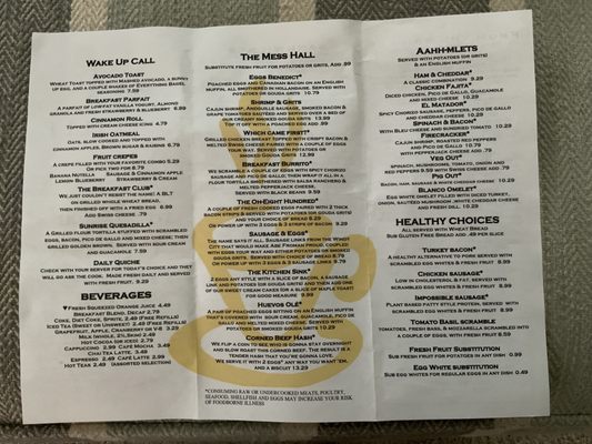 Menu photo 8 Reveille Cafe The Villages, FL