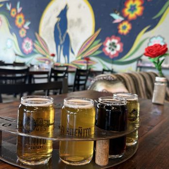 EL Suenito Brewing - Beer flight - Mexican Near Me - Seattle, Washington EL Suenito Brewing - Beer flight - Mexican Near Me - Seattle, Washington