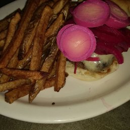 Pink Lady Burger and Cut Fries Pink Lady Burger and Cut Fries