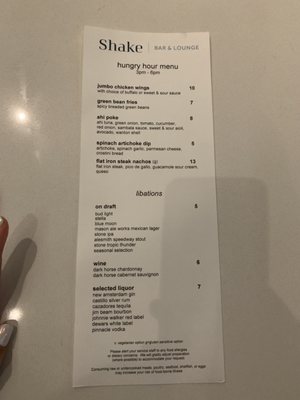 Menu photo 5 Shake Bar & Lounge San Diego, CA Menu photo 5 Shake Bar & Lounge San Diego, CA