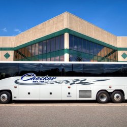 Checker Transport - 56 Passenger Coach, Wifi, DVD, Blu-Ray, reclining seats