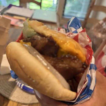 The Burger Grill - Bacon cheeseburger. - Burgers Near Me - Ketchum, Idaho