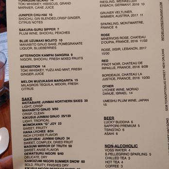 LUVI Restaurant - Drink menu - Asian Fusion Near Me - New Orleans, Louisiana LUVI Restaurant - Drink menu - Asian Fusion Near Me - New Orleans, Louisiana