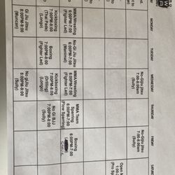 Longo and Weidman MMA - updated schedule