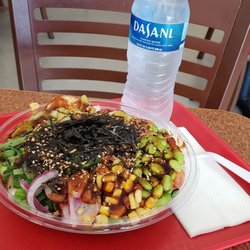 Poki Go - Salmon bowl regular $14.99 water $1.75