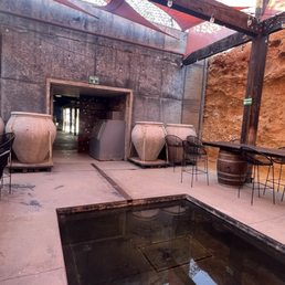 inside the winery