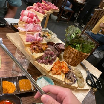 GAN-HOO BBQ - Meat stair Combo - Barbeque Near Me - Flushing, New York GAN-HOO BBQ - Meat stair Combo - Barbeque Near Me - Flushing, New York