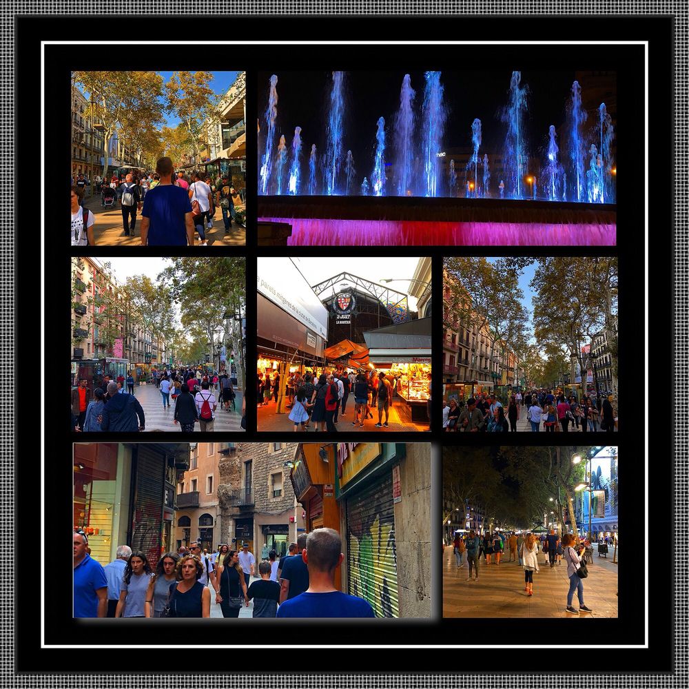 Las Ramblas - Montage of images from Las Ramblas - Local Flavor Near Me - Barcelona, B