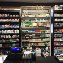 All Stop Pipes & Tobacco - Inside tobacco selection