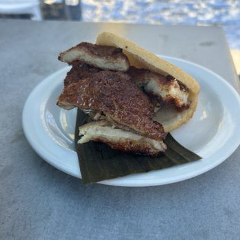 Valencia Cocina - The Zach arepa (fried chicken and honey , not spicy) - Latin American Near Me - Norwalk, Connecticut Valencia Cocina - The Zach arepa (fried chicken and honey , not spicy) - Latin American Near Me - Norwalk, Connecticut