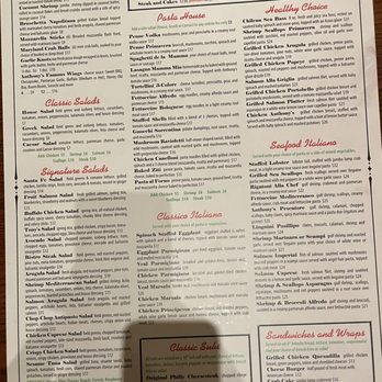 Anthonys - Dinner Menu - Pizza Near Me - Pasadena, Maryland Anthonys - Dinner Menu - Pizza Near Me - Pasadena, Maryland