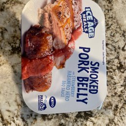 a packet of frozen meat
