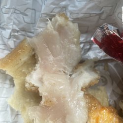 Wendy's - Uncooked Honey Butter Chicken biscuits Combo without the biscuits. I received a roll instead. Not sure why.