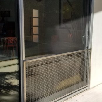Drake Welding - Stainless Steel mesh to keep my dog from destroying my screen door again. - Metal Fabricators Near Me - Campbell, California