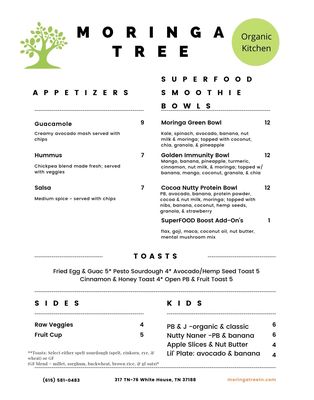 Menu photo 6 The Moringa Tree White House, TN