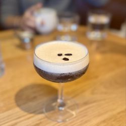 AVP - Alta Via Pizzeria - Espresso martini with Tito's Vodka, Fratello, Averna, cocoa bitters, espresso