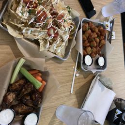 Nachos and wings Nachos and wings