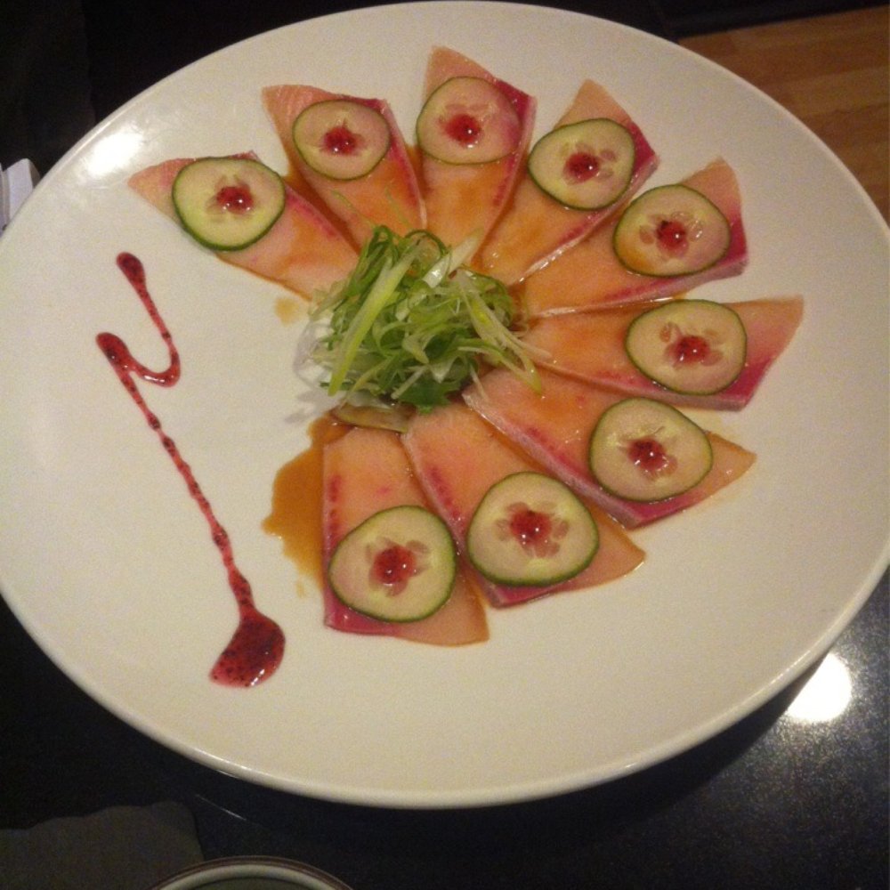 Yotsuba - Yellowtail carpaccio. - Japanese Near Me - Ann Arbor, Michigan Yotsuba - Yellowtail carpaccio. - Japanese Near Me - Ann Arbor, Michigan