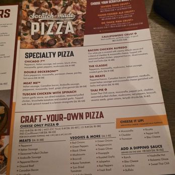 Old Chicago Pizza + Taproom - Menu - Pizza Near Me - Billings, Montana