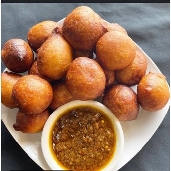 Marcia’s kitchen - Puff puffs and sweet peppers sauce - African Near Me - Honolulu, Hawaii Marcia’s kitchen - Puff puffs and sweet peppers sauce - African Near Me - Honolulu, Hawaii