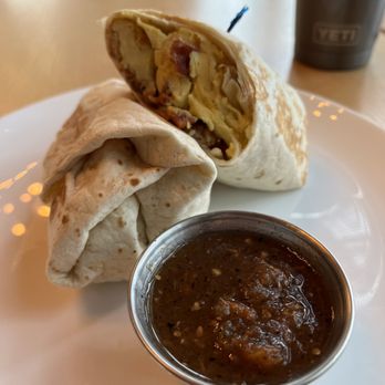 Eggspresso - Breakfast burrito with habañero salsa - Breakfast & Brunch Near Me - Fullerton, California Eggspresso - Breakfast burrito with habañero salsa - Breakfast & Brunch Near Me - Fullerton, California