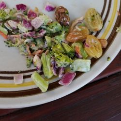 Weis Markets - Please, Weis in Wyomissing, PA, explain what these wrinkled grape/raison things in my old-tasting broccoli salad are?