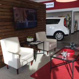Large TV with comfortable seating