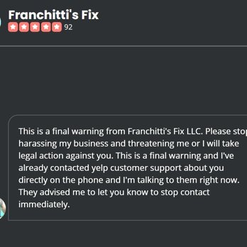 Franchitti's Fix - business owner threats - Mobile Phone Repair Near Me - San Diego, California