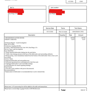 John Ciampoli Plumbing - invoice - Plumbing Near Me - Spring Valley, California John Ciampoli Plumbing - invoice - Plumbing Near Me - Spring Valley, California