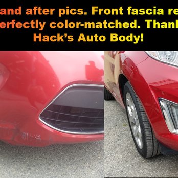Hacks Auto Body - Before and after pics of my car's collision repair. - Body Shops Near Me - Pacifica, California