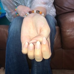 Jimmy's Nails & Spa - Light pink dip nails